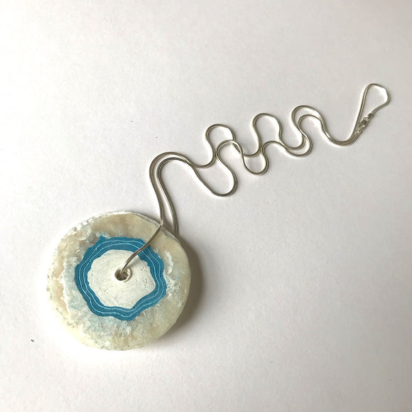 Oyster Wheel Pendant - Teal